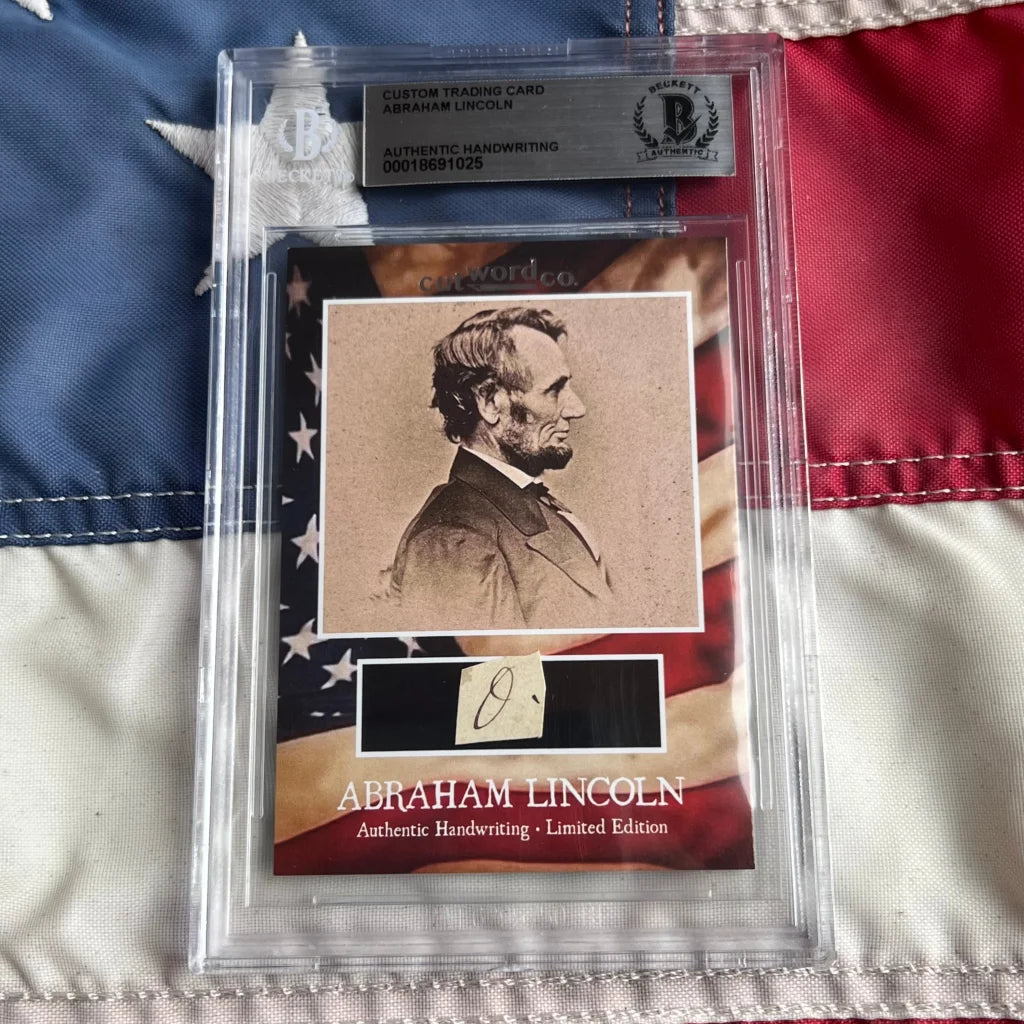 Abraham Lincoln legal document authentic handwriting trading card