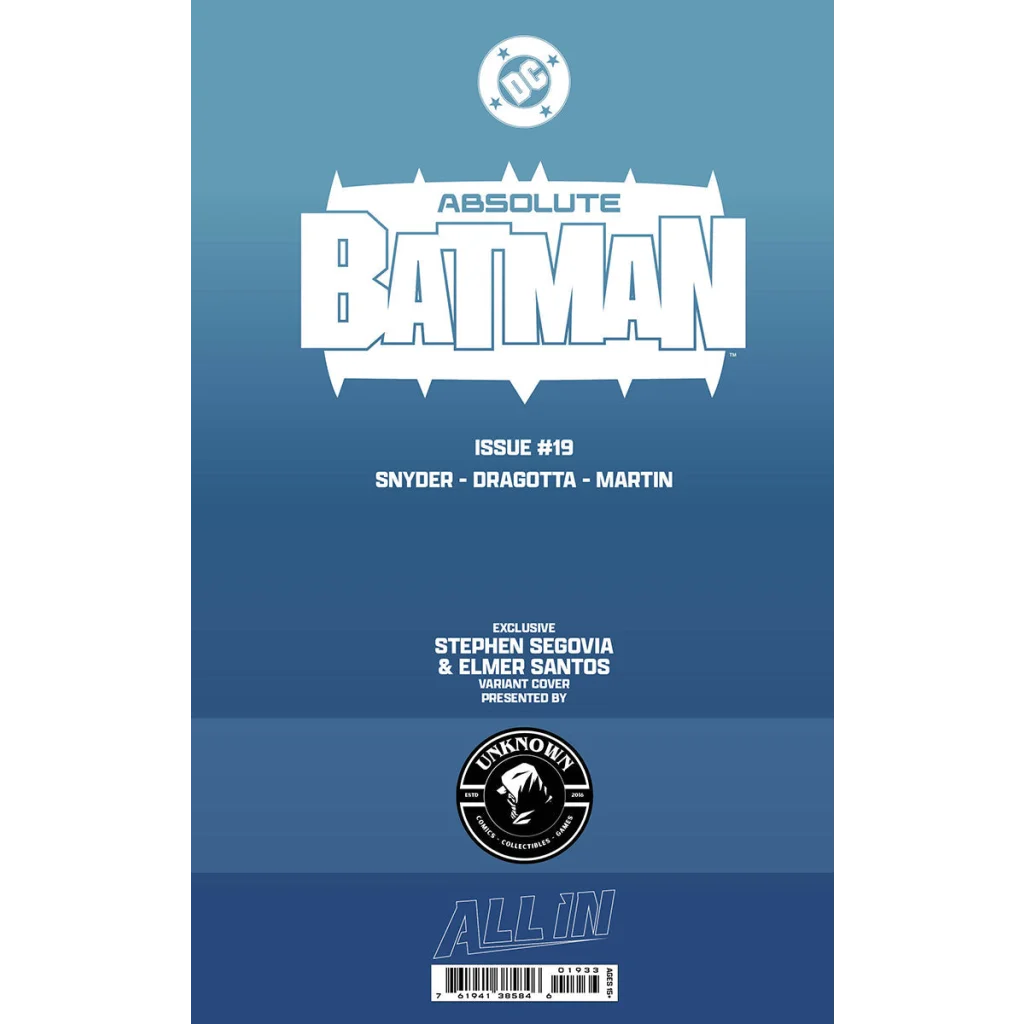 Absolute Batman #19 Stephen Segovia Exclusive Var | Collectible US Comic Book Variant | vintageantiquesgifts.com