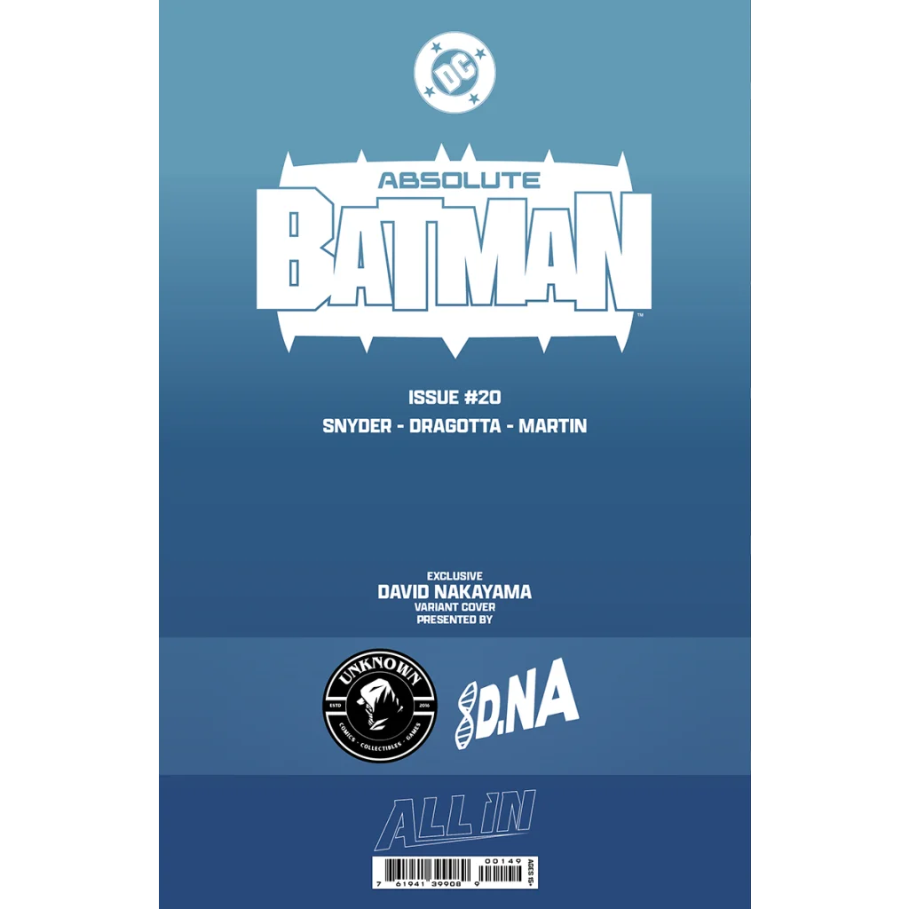 Absolute Batman #20 David Nakayama Exclusive Var | Collectible US Comic Book Variant | vintageantiquesgifts.com