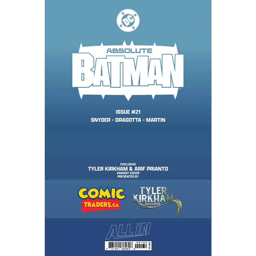 Absolute Batman #21 Tyler Kirkham Exclusive Battle Damaged Deathstroke Var | Collectible US Comic Book Variant | vintageantiquesgifts.com