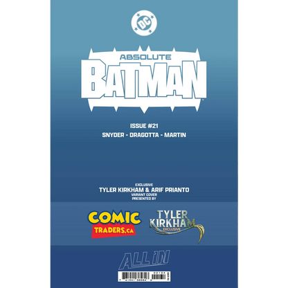 Absolute Batman #21 Tyler Kirkham Exclusive Battle Damaged Deathstroke Var | Collectible US Comic Book Variant | vintageantiquesgifts.com