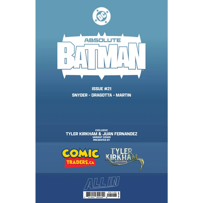 ABSOLUTE BATMAN #21 TYLER KIRKHAM EXCLUSIVE BATTLE DAMAGED TWO-FACE VIRGIN VAR (06/17/2026)