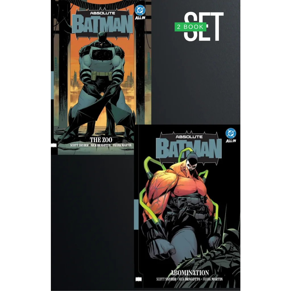 Absolute batman hard cover 2 book set featuring the zoo and abomination trade paperbacks issues 1-14 collection