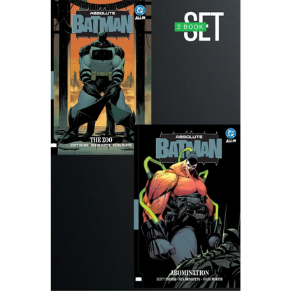 Absolute batman hard cover 2 book set featuring the zoo and abomination trade paperbacks issues 1-14 collection
