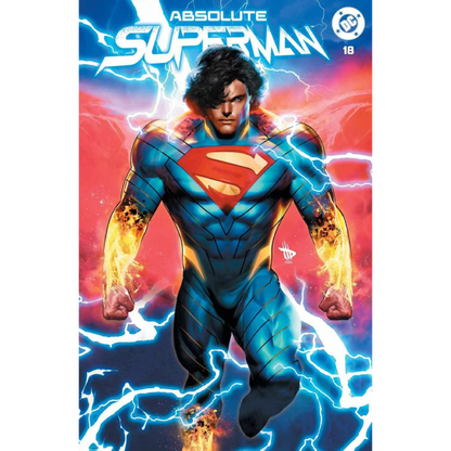 Absolute Superman #18 Dave Wilkins exclusive var with Superman in blue red suit