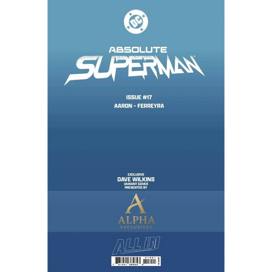 Absolute Superman #18 Dave Wilkins exclusive virgin variant blue gradient cover
