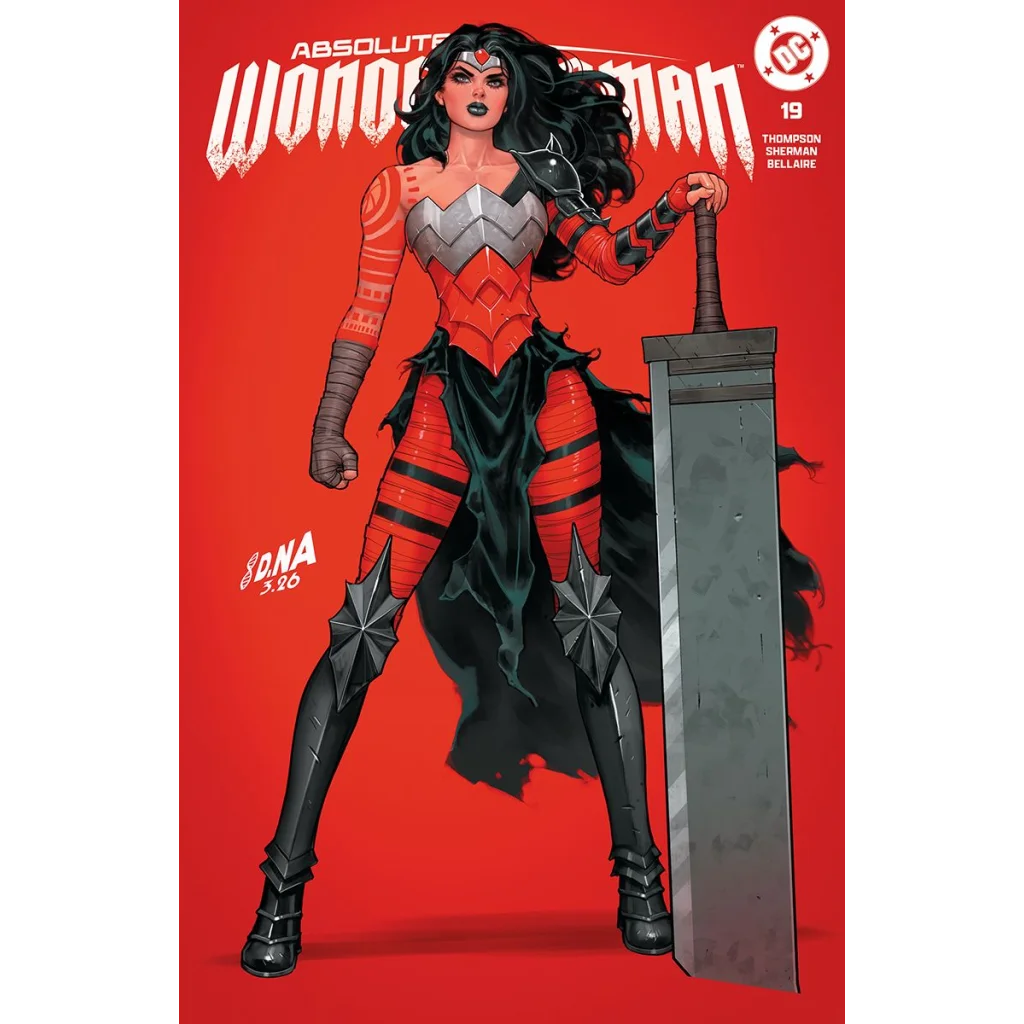 Red silver Wonder Woman David Nakayama exclusive variant comic cover