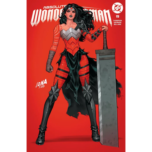 Red silver Wonder Woman David Nakayama exclusive variant comic cover
