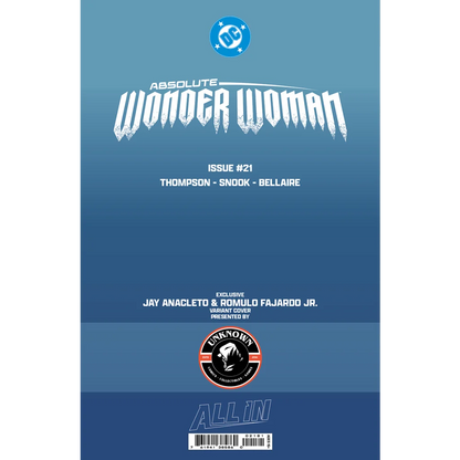 Absolute Wonder Woman #21 Jay Anacleto Exclusive Virgin Var | Collectible US Comic Book Variant | vintageantiquesgifts.com