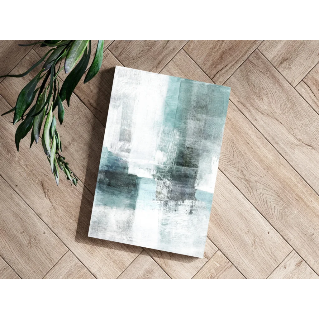 Stunning Teal Abstract Insigne Aluminum Prints for Modern Homes | Modern Wall Art Decor | vintageantiquesgifts.com