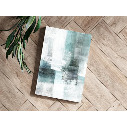Stunning Teal Abstract Insigne Aluminum Prints for Modern Homes | Modern Wall Art Decor | vintageantiquesgifts.com