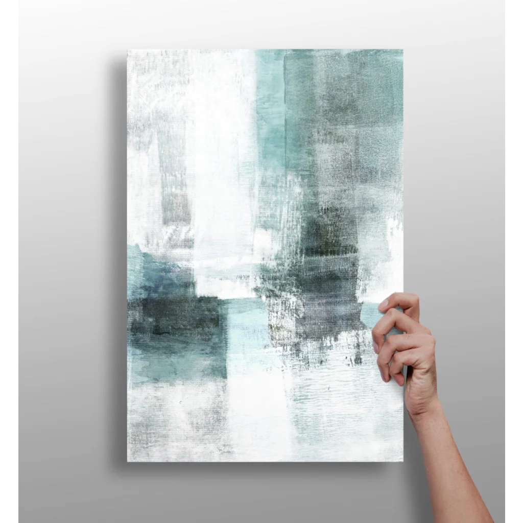 Stunning Teal Abstract Insigne Aluminum Prints for Modern Homes | Insigneart USA | vintageantiquesgifts.com