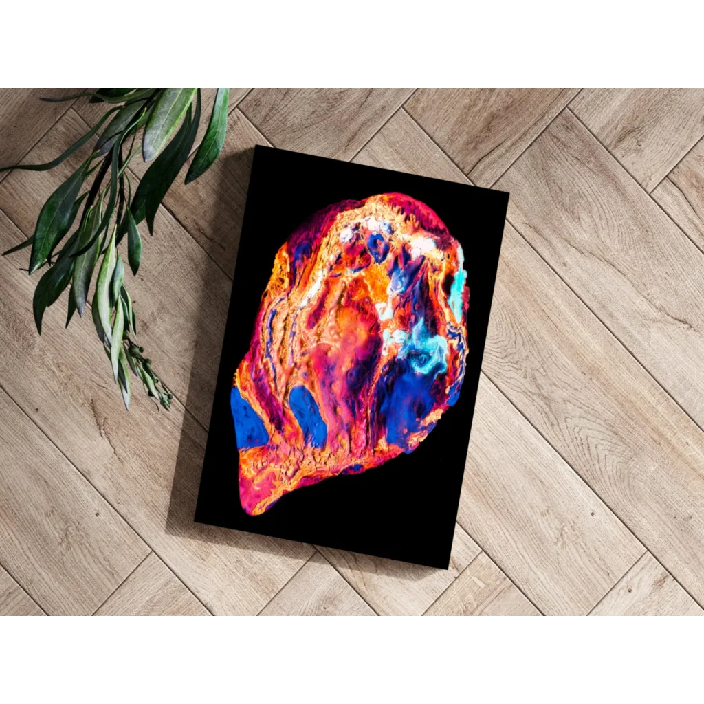 Swirling Colors Insigne Aluminum Print for Bold Modern Walls | Modern Wall Art Decor | vintageantiquesgifts.com