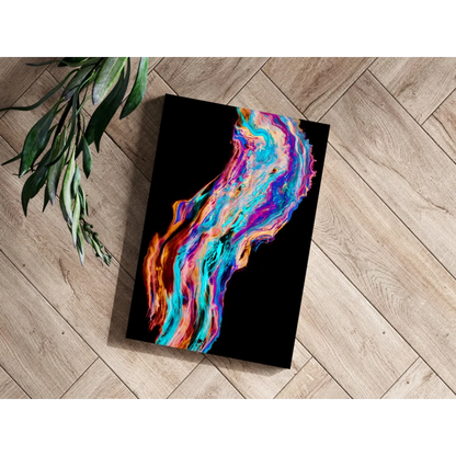 Insigne Aluminum Prints Swirling Teal Magenta Abstract Art | Modern Wall Art Decor | vintageantiquesgifts.com