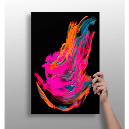 Neon Swirl Insigne Aluminum Print Electrifies Your Walls | Insigneart USA | vintageantiquesgifts.com