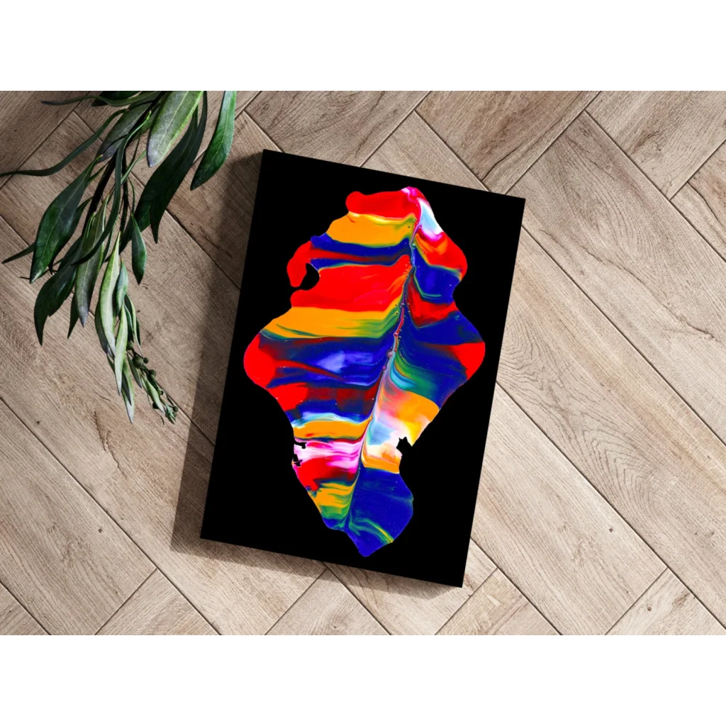 Insigne Aluminum Print Swirling Rainbow Abstract Wall Art | Modern Wall Art Decor | vintageantiquesgifts.com