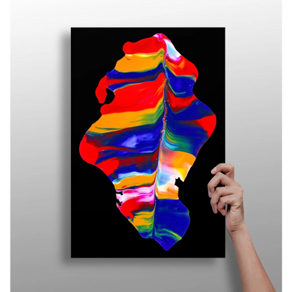 Insigne Aluminum Print Swirling Rainbow Abstract Wall Art | Insigneart USA | vintageantiquesgifts.com