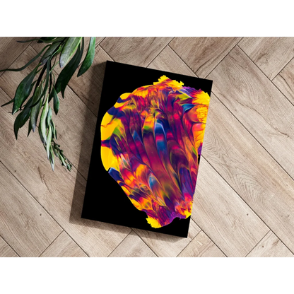 Cosmic Swirl Insigne Aluminum Print Bursting with Color | Modern Wall Art Decor | vintageantiquesgifts.com