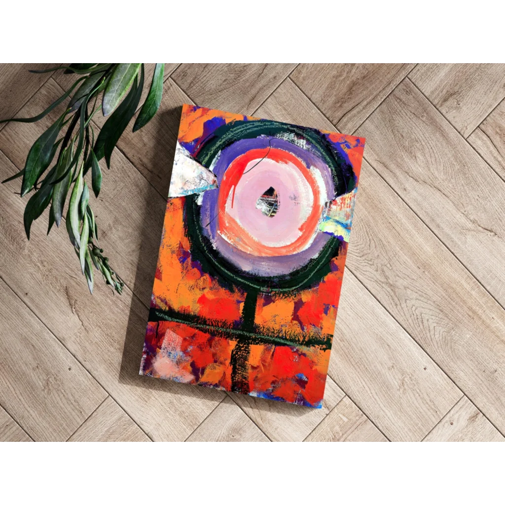 Vibrant Concentric Circles Insigne Aluminum Prints | Modern Wall Art Decor | vintageantiquesgifts.com