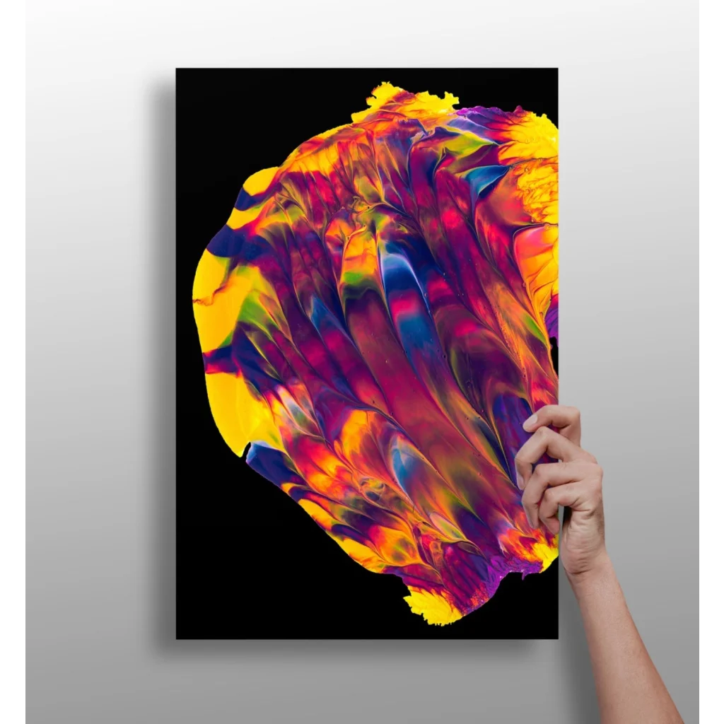 Cosmic Swirl Insigne Aluminum Print Bursting with Color | Insigneart USA | vintageantiquesgifts.com