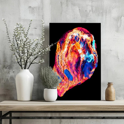 Swirling Colors Insigne Aluminum Print for Bold Modern Walls | Glass Wall Art Print | vintageantiquesgifts.com