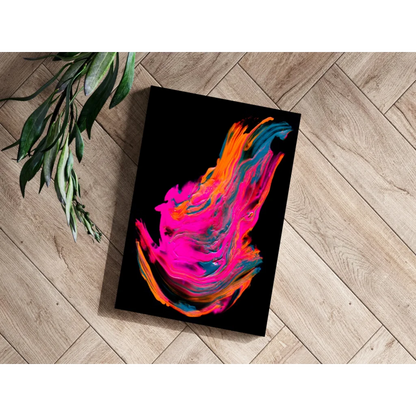 Neon Swirl Insigne Aluminum Print Electrifies Your Walls | Modern Wall Art Decor | vintageantiquesgifts.com