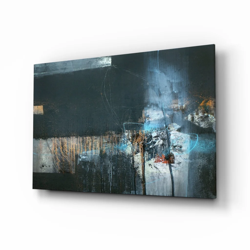 Bold Abstract Canvas Wall Art with Metallic Gold Accents | Insigneart USA | vintageantiquesgifts.com