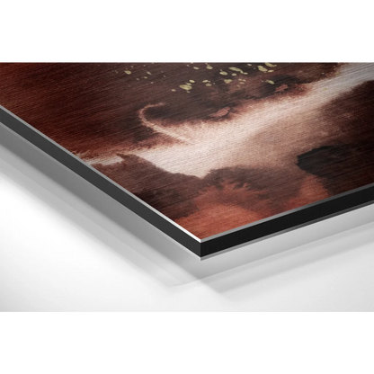 Stunning Brushed Aluminium Dibond Abstract Art Print | Glass Wall Art Print | vintageantiquesgifts.com