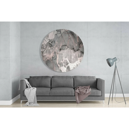 Swirling Rose Gold Tempered Glass Art for Modern Homes | Modern Wall Art Decor | vintageantiquesgifts.com
