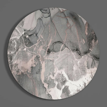 Swirling Rose Gold Tempered Glass Art for Modern Homes | Glass Wall Art Print | vintageantiquesgifts.com
