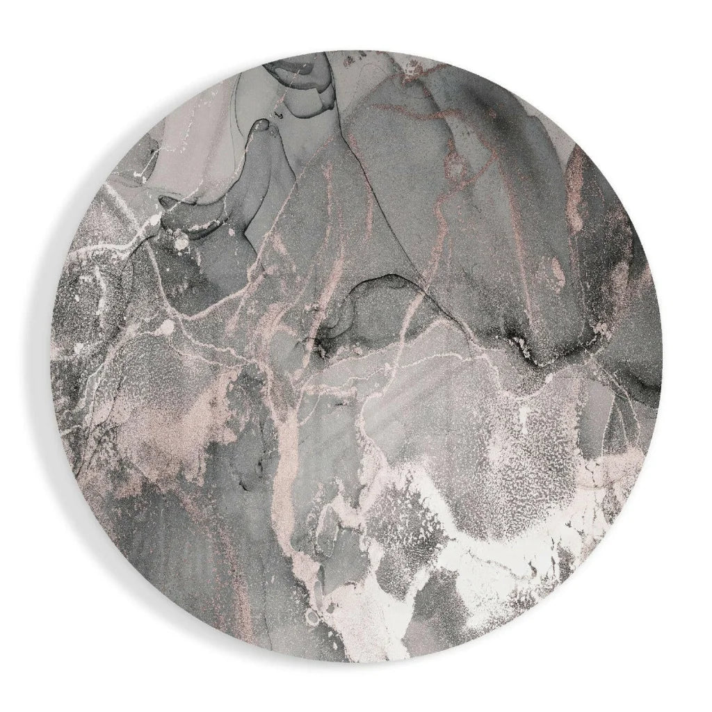 Swirling Rose Gold Tempered Glass Art for Modern Homes | Insigneart USA | vintageantiquesgifts.com