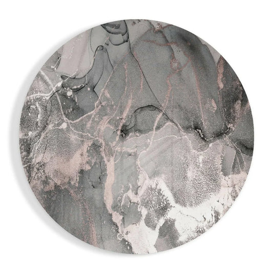 Swirling Rose Gold Tempered Glass Art for Modern Homes | Insigneart USA | vintageantiquesgifts.com