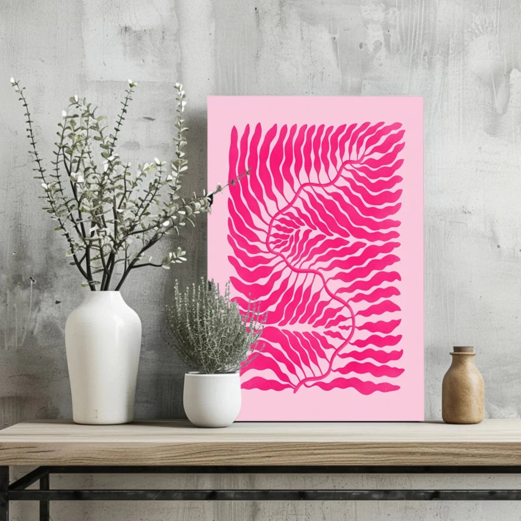 Bold Pink Zebra Insigne Aluminum Print | Glass Wall Art Print | vintageantiquesgifts.com