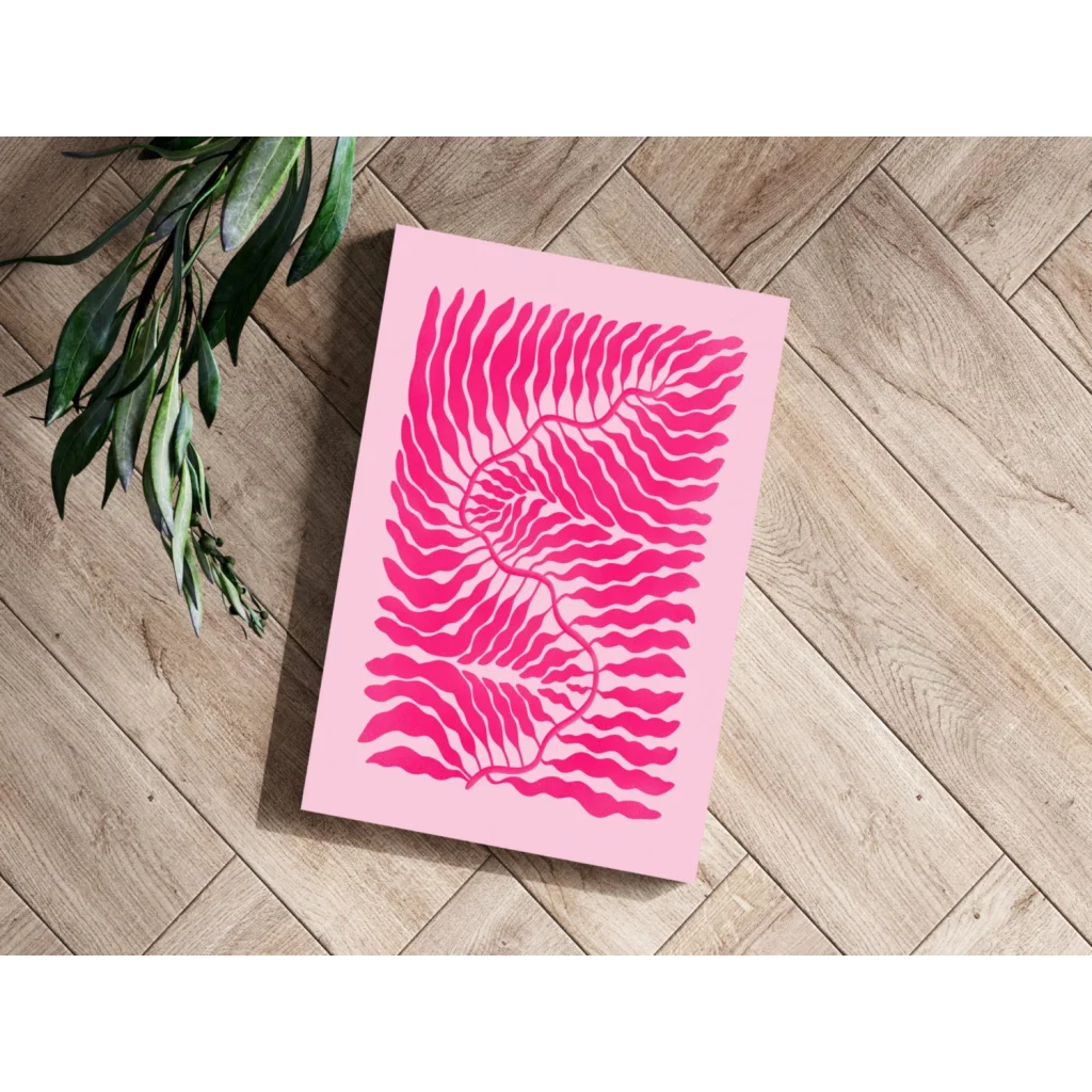 Bold Pink Zebra Insigne Aluminum Print | Modern Wall Art Decor | vintageantiquesgifts.com