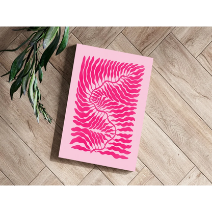 Bold Pink Zebra Insigne Aluminum Print | Modern Wall Art Decor | vintageantiquesgifts.com