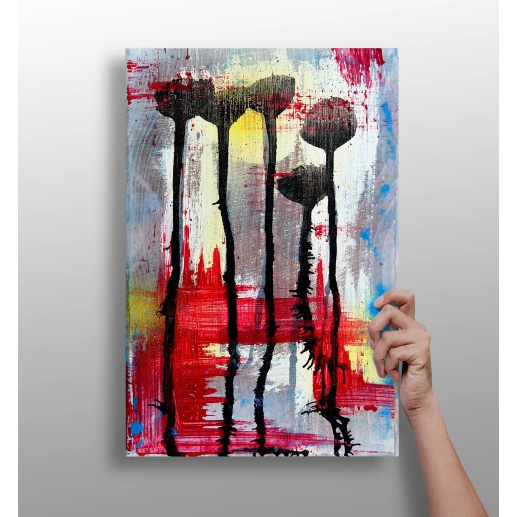 Bold Floral Insigne Aluminum Print in Vibrant Colors | Insigneart USA | vintageantiquesgifts.com