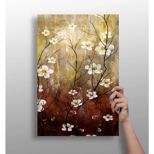White Blossom Insigne Aluminum Prints Transform Any Room | Insigneart USA | vintageantiquesgifts.com