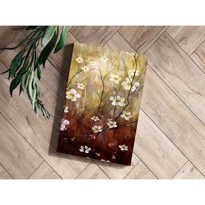 White Blossom Insigne Aluminum Prints Transform Any Room | Modern Wall Art Decor | vintageantiquesgifts.com