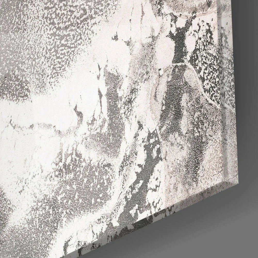 Stunning Marbled Glass Wall Art Panel in Gray and Rose Gold | Modern Wall Art Decor | vintageantiquesgifts.com