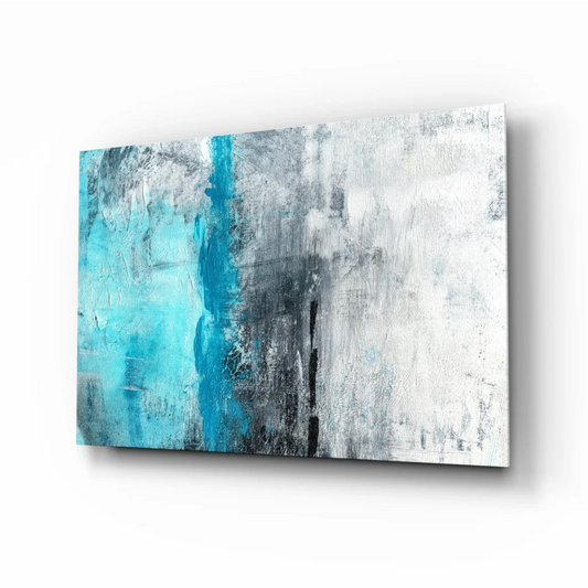 Turquoise Abstract Textured Canvas Wall Art | Insigneart USA | vintageantiquesgifts.com
