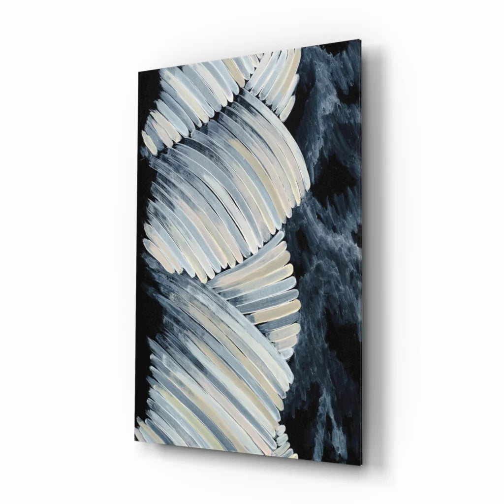 Dynamic Storm Abstract Canvas Wall Art in Monochrome Elegance | Insigneart USA | vintageantiquesgifts.com