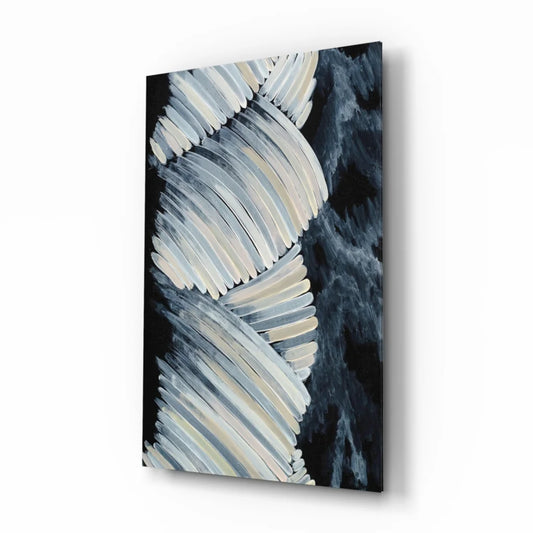 Dynamic Storm Abstract Canvas Wall Art in Monochrome Elegance | Insigneart USA | vintageantiquesgifts.com