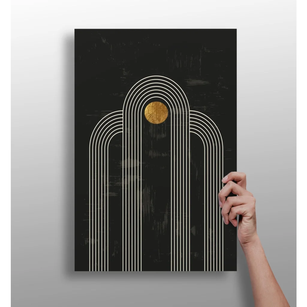 Stunning Gold Accent Insigne Aluminum Prints for Modern Spaces | Insigneart USA | vintageantiquesgifts.com