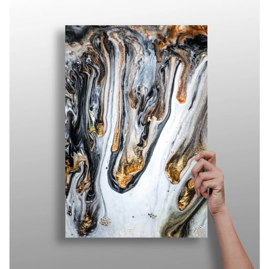 Stunning Gold Swirl Insigne Aluminum Prints for Your Space | Insigneart USA | vintageantiquesgifts.com