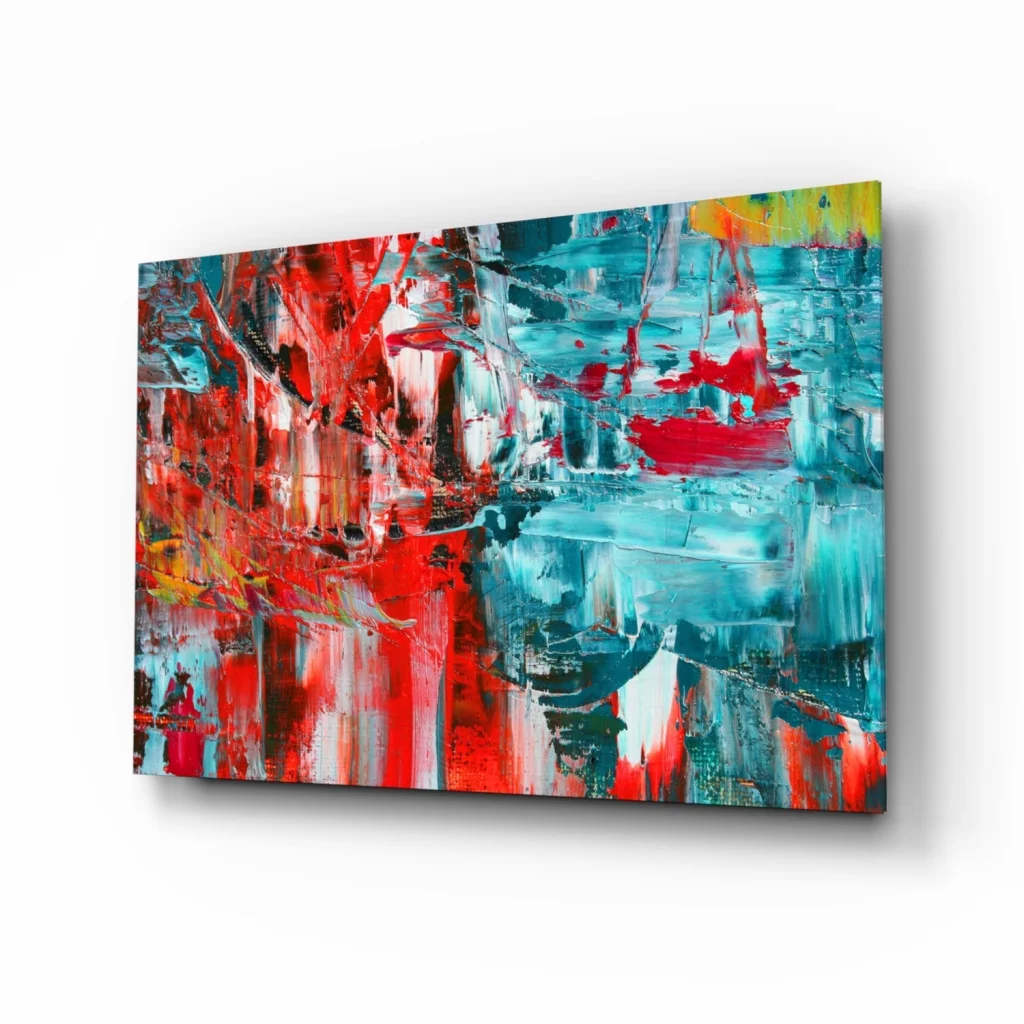 Stunning Tempered Glass Wall Art with Abstract Reflections | Insigneart USA | vintageantiquesgifts.com