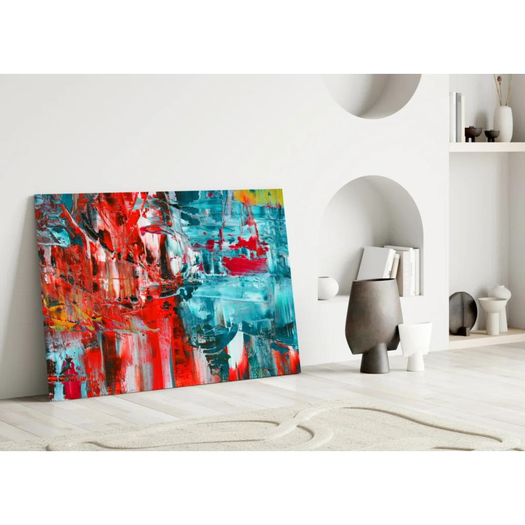 Stunning Tempered Glass Wall Art with Abstract Reflections | Modern Wall Art Decor | vintageantiquesgifts.com