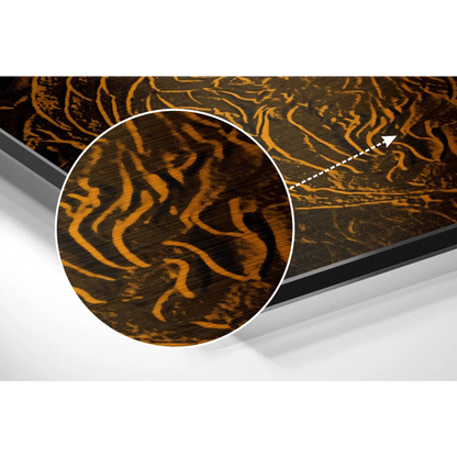 Golden Swirl Brushed Aluminium Dibond Wall Art | Modern Wall Art Decor | vintageantiquesgifts.com