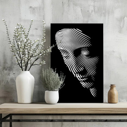 Insigne Aluminum Prints Transform Your Space with Bold Face Art | Glass Wall Art Print | vintageantiquesgifts.com