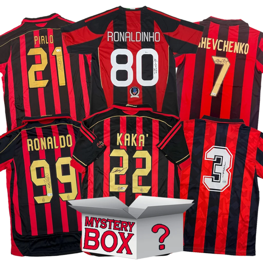 AC Milan Autographed Soccer Jersey Mystery Box with PSA JSA or Beckett COA | Hall of Fame Sports Memorabilia | vintageantiquesgifts.com