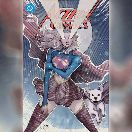 Superwoman in blue purple costume from Action Comics 252 by Nathan Szerdy